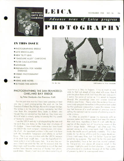 Image for Leica Photography magazine 11 1935