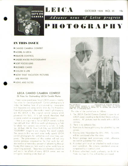 Image for Leica Photography magazine 10 1935