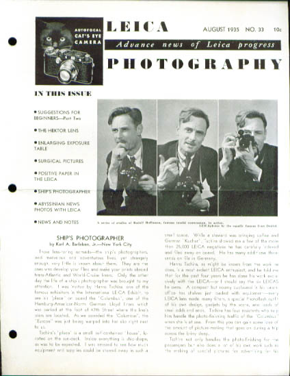 Image for Leica Photography magazine 8 1935