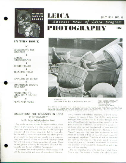 Image for Leica Photography magazine 7 1935