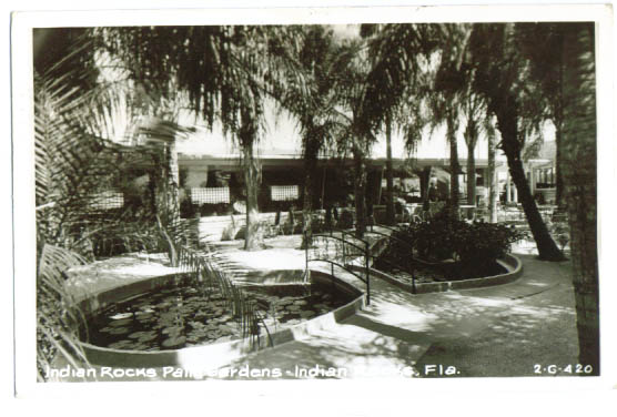 Image for Indian Rocks Palm Gardens FL postcard 1950