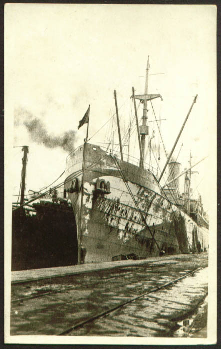 Image for Prow S S Santa Olivia St Nazaire France RPPC 1910s