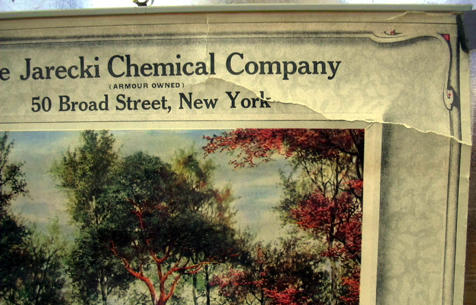 Jarecki Chemical Fertilizer Plant Food calendar 1929 New York