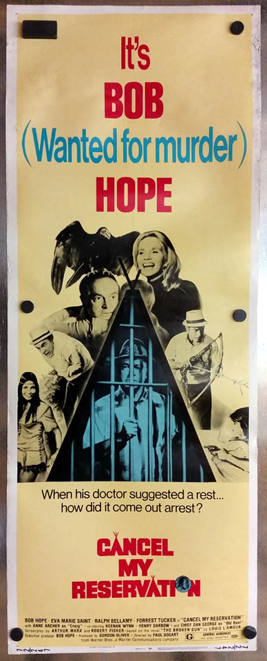 Image for Cancel My Reservation movie lobby poster 1972 Bob Hope Eva Marie Saint