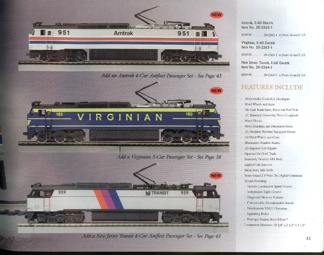 MTH Electric Trains catalog 2000 V3 Premier & Tinplate