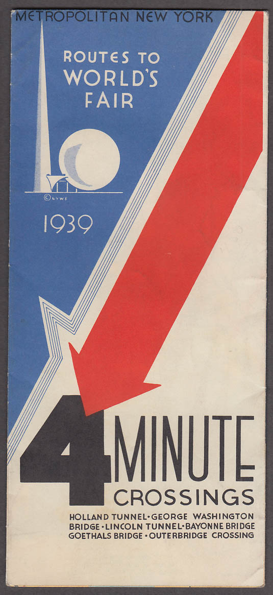 Image for Metro New York Routes to the World's Fair 4 Minute Crossings 1939