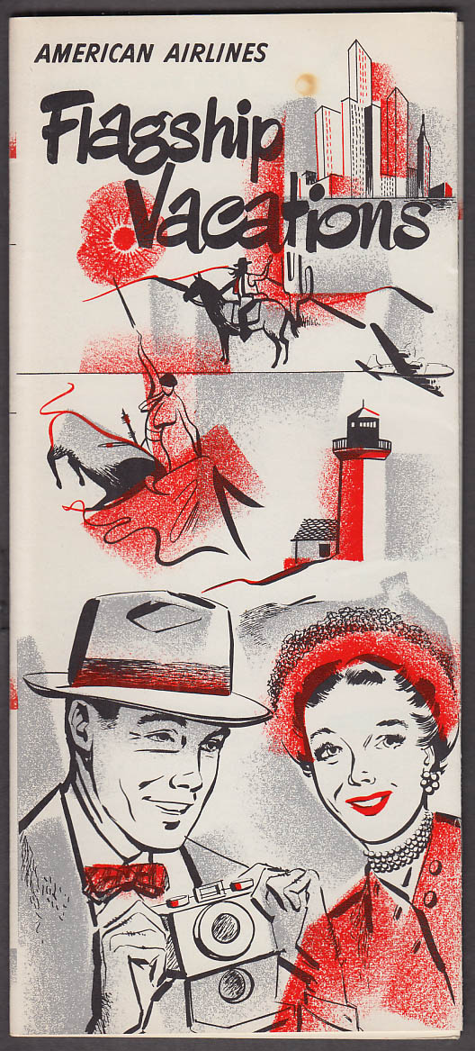 Image for American Airlines Flagship Vacations airline brochure 1951