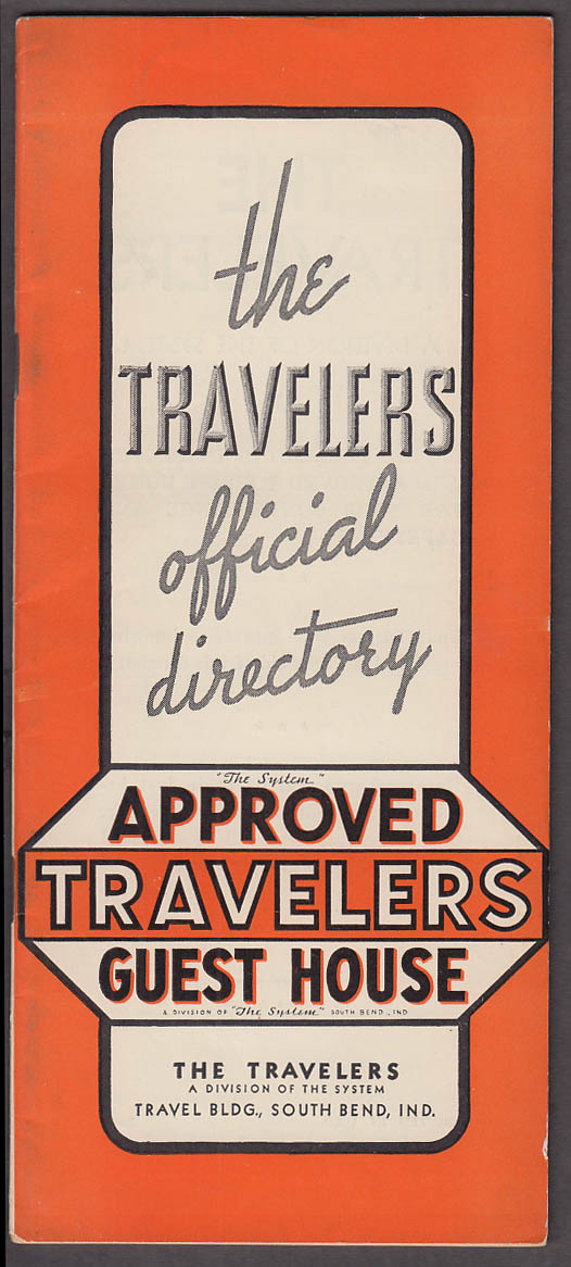 Image for Travelers Official Directory of Guest bHouses South Bend IN 1939 NY World's Fair
