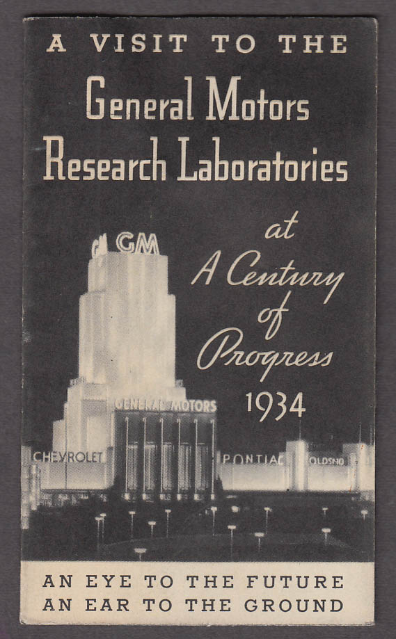 Image for Visit to the General Motors Research Laboratories Century of Progress 1933