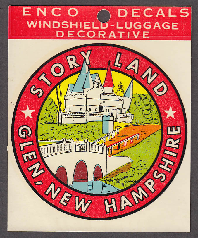 Image for Story Land Amusement Glen NH windshield decal 1950s