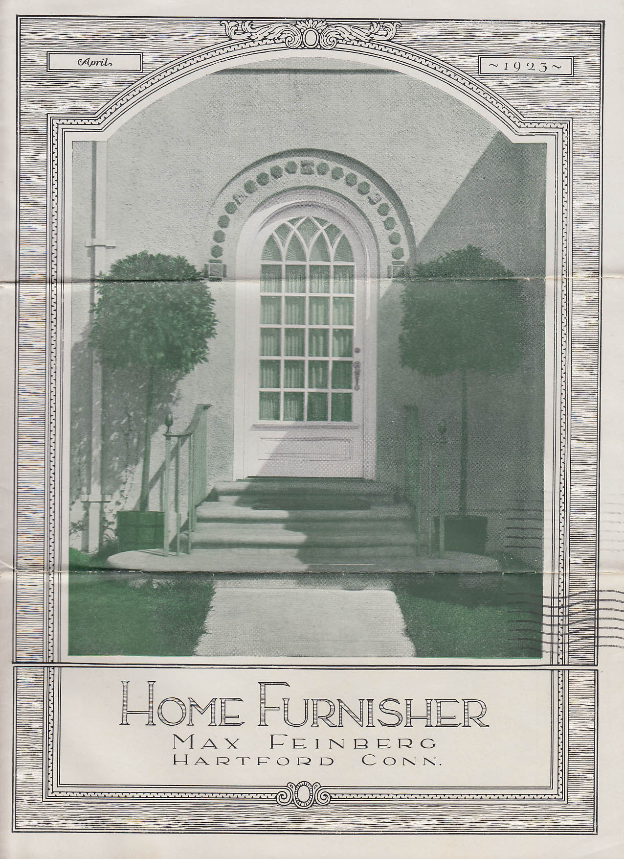 Image for HOME FURNISHER 4 1923 Max Feinberg Hartford CT furniture home décor