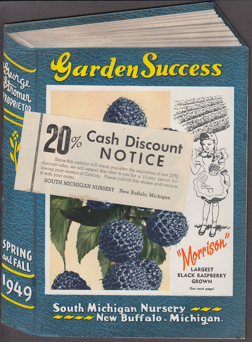 Image for South Michigan Nursery Garden Success flower sed fruit vegetable catalog 1949