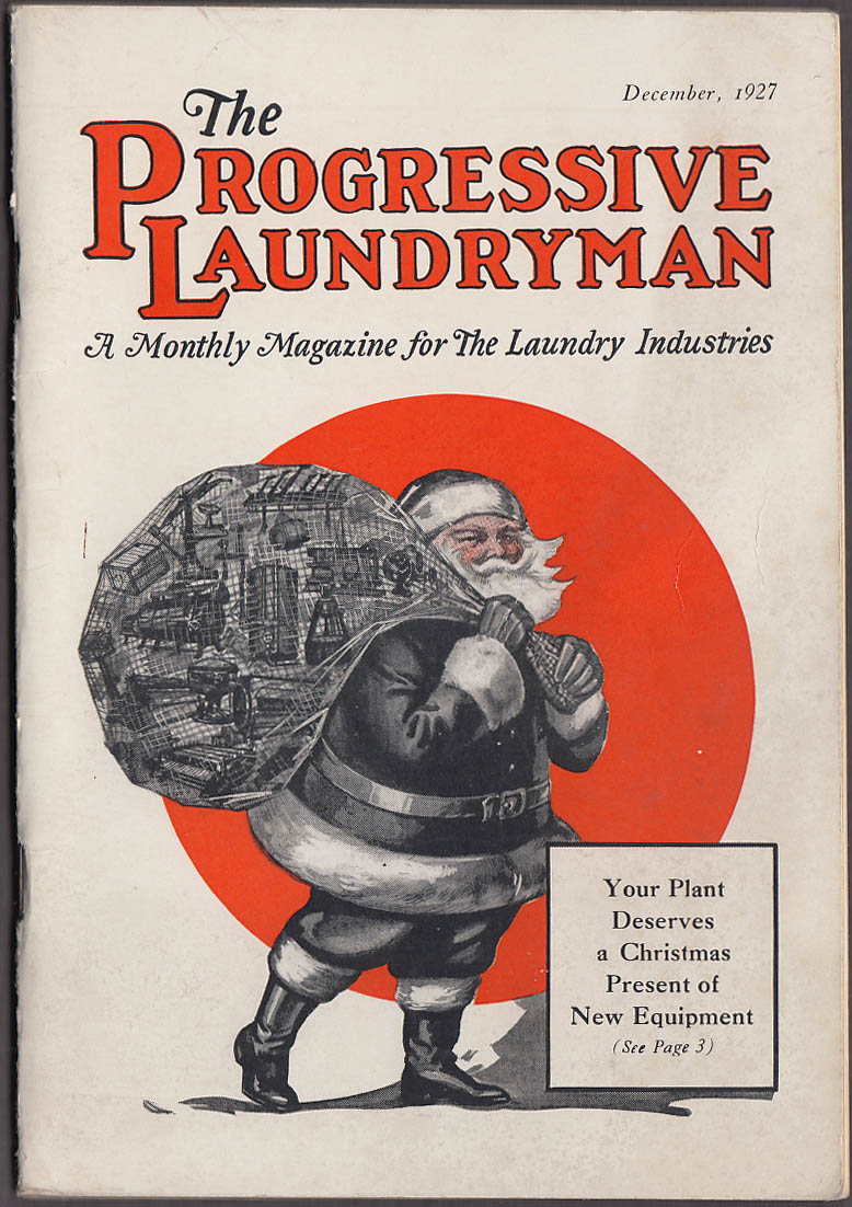 Image for PROGRESSIVE LAUNDRYMAN 12 1927 Davies Laundry Chicago, sales tips machinery