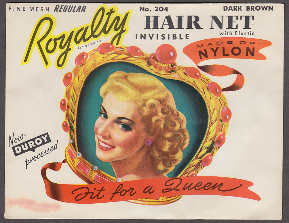 Image for Royalty Hair Net #204 Dark Brown Regular Invisible Nylon 1940s