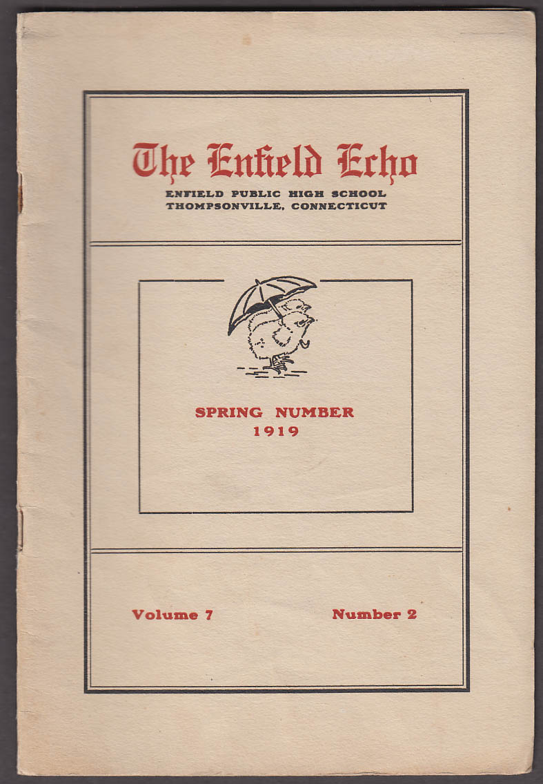 Image for The ENFIELD Public High Schol ECHO Spring 1919 Thompsonville CT