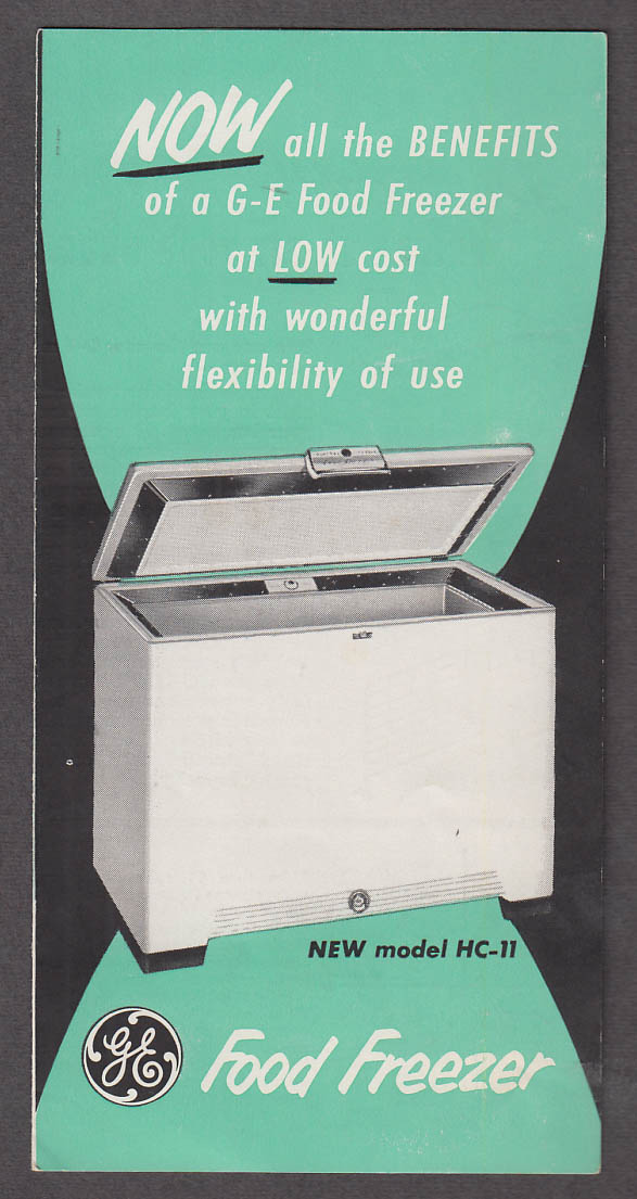 Image for General Electric Model HC-11 Food Freezer sales folder 1950s