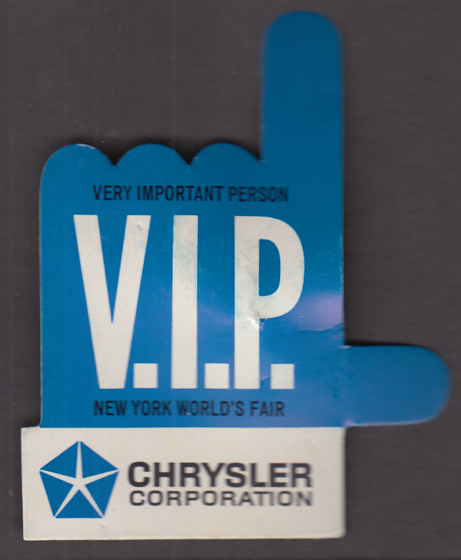 Image for Chrysler Corporation New York World's Fair 1964 VIP pinback