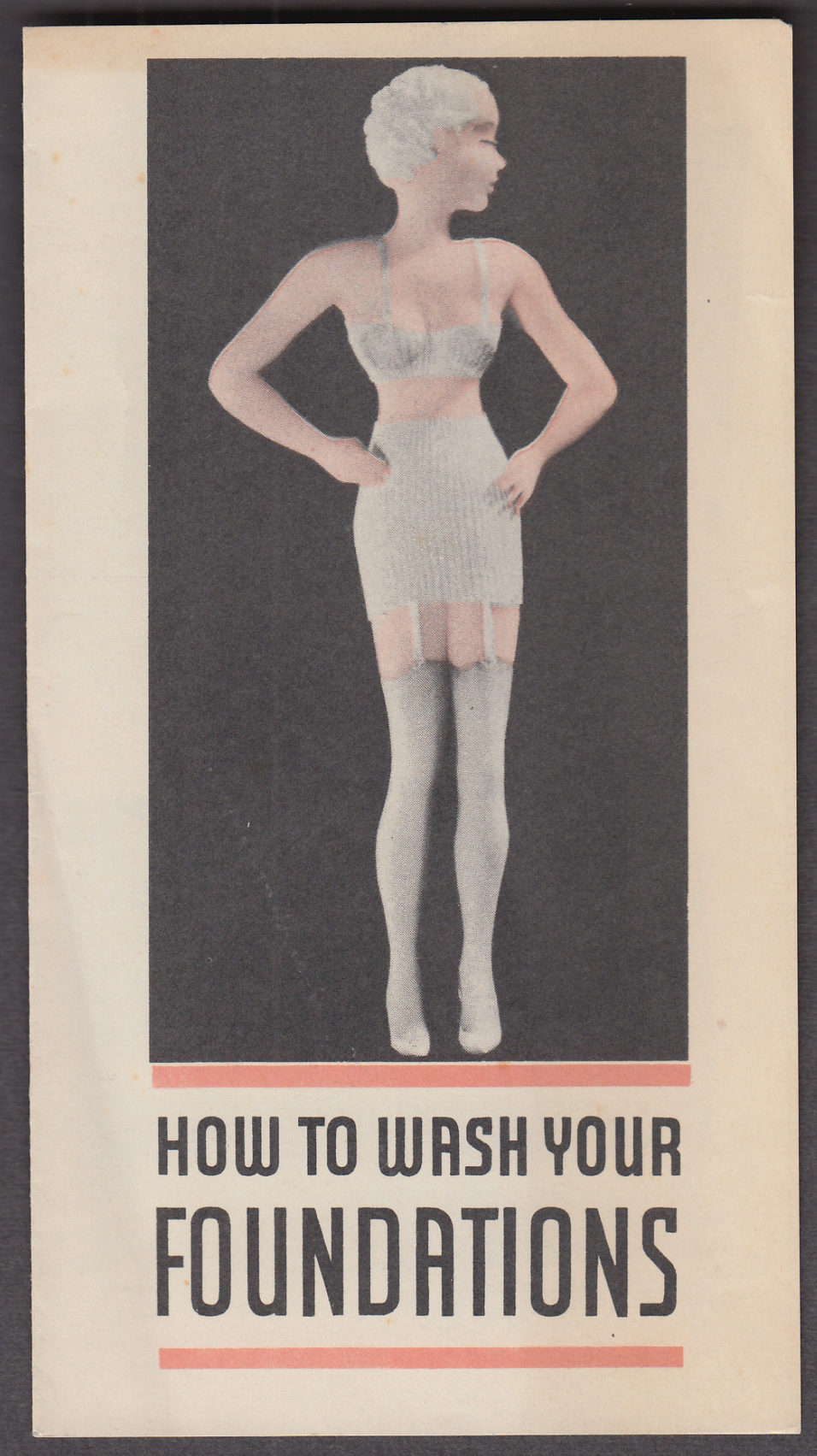 Image for Ivory Flakes How to Wash Your Foundations Brown Thomson CT folder 1940s lingerie