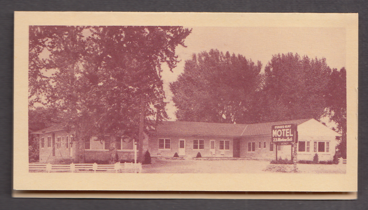Image for Evans Kay Motel Clarion IA folding card with mileages ca 1950s