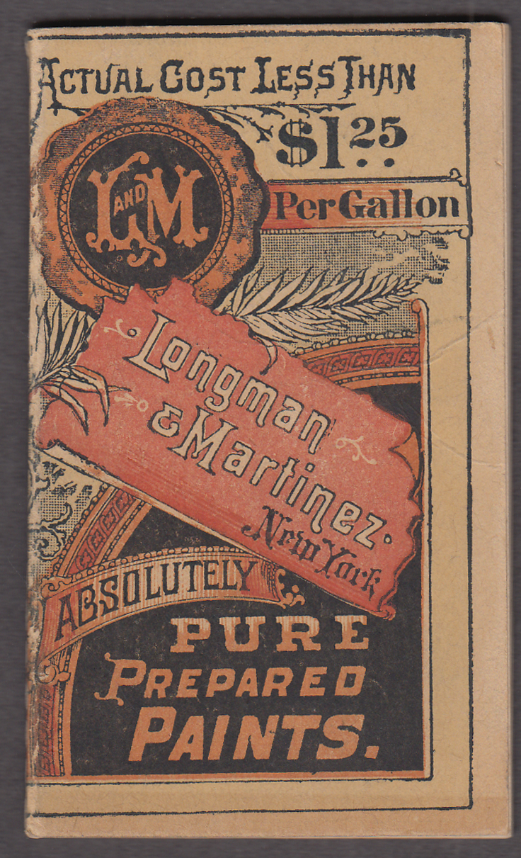 Image for Longman & Martinez Pure Prepared Paints pocket memorandum ca 1900