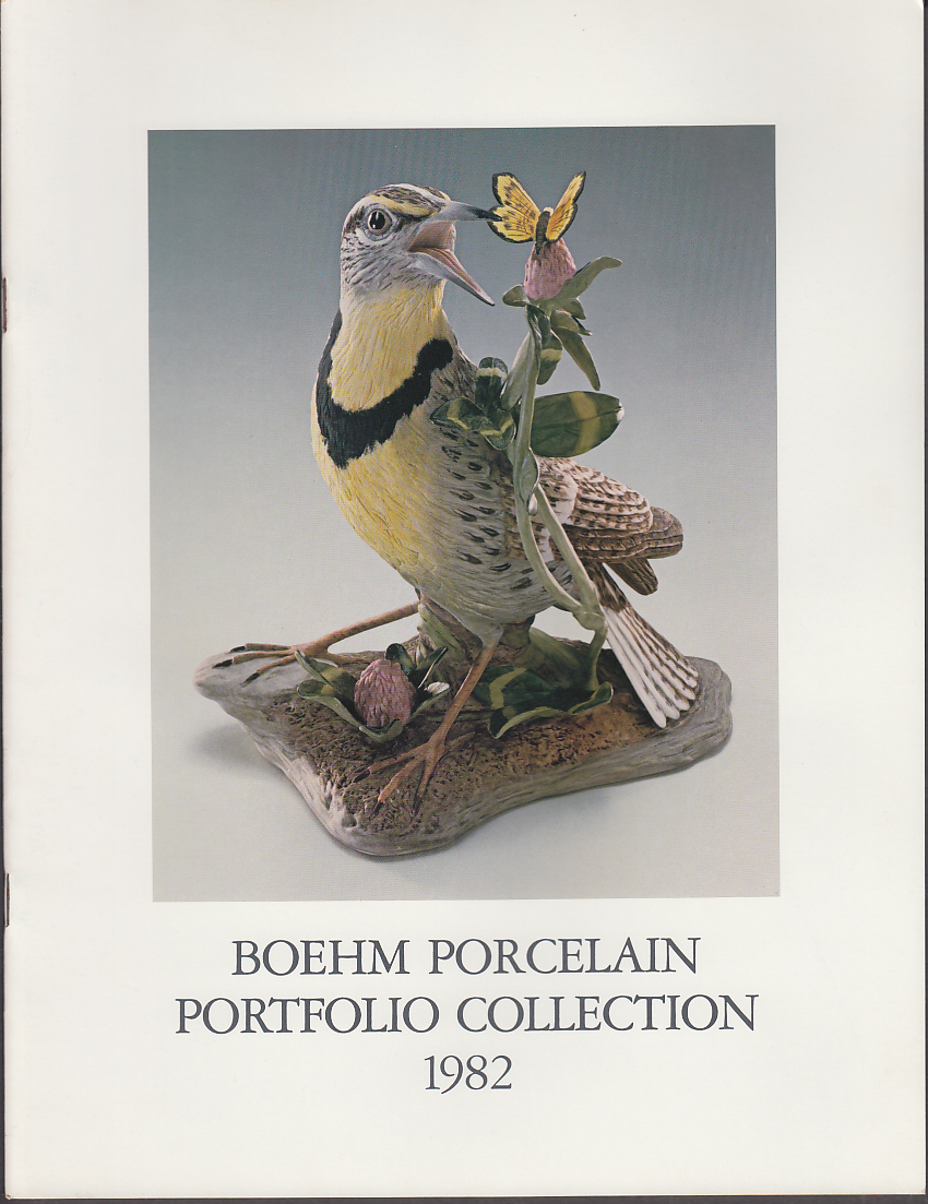 Image for Boehm Porcelain Portfolio Collection Catalog 1982
