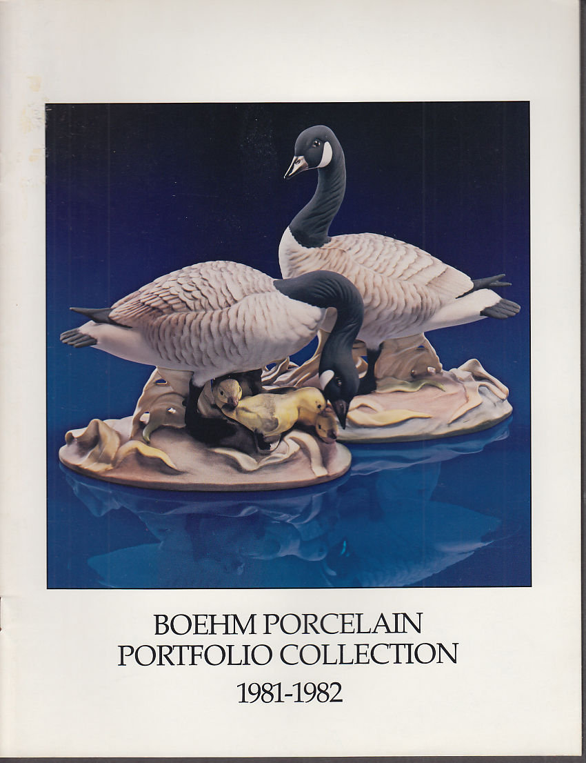 Image for Boehm Porcelain Portfolio Collection Catalog 1981-1982