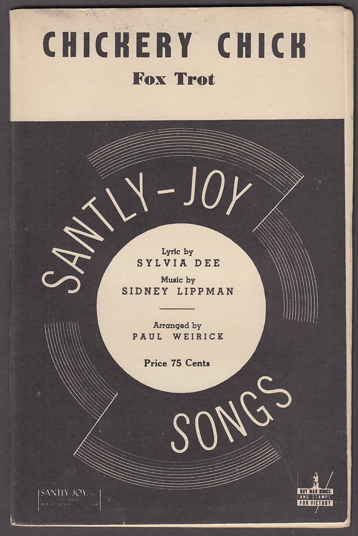 Image for Dee & Lippman Chickery Chick dance orchestra arrangement sheet music 1945