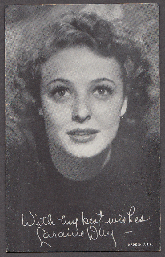 Image for Actress Laraine Day arcade card 1940s