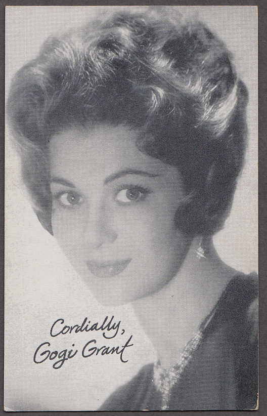 Image for Actress & Singer Gogi Grant arcade card 1940s