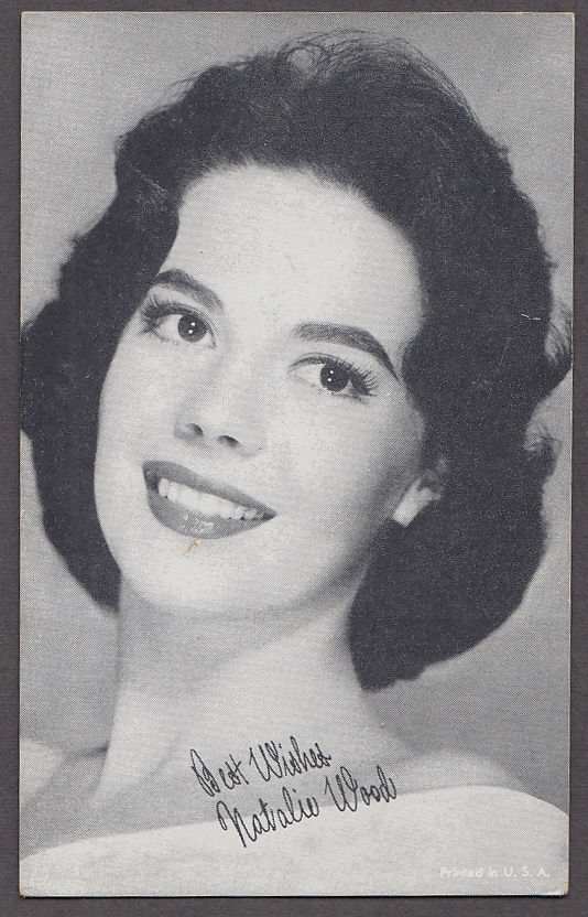 Image for Actress Natalie Wood arcade card 1950s