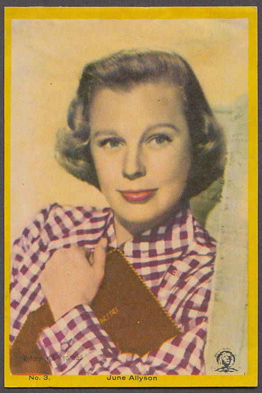 Image for Actress June Allyson 3x5" picture Argentina 1959
