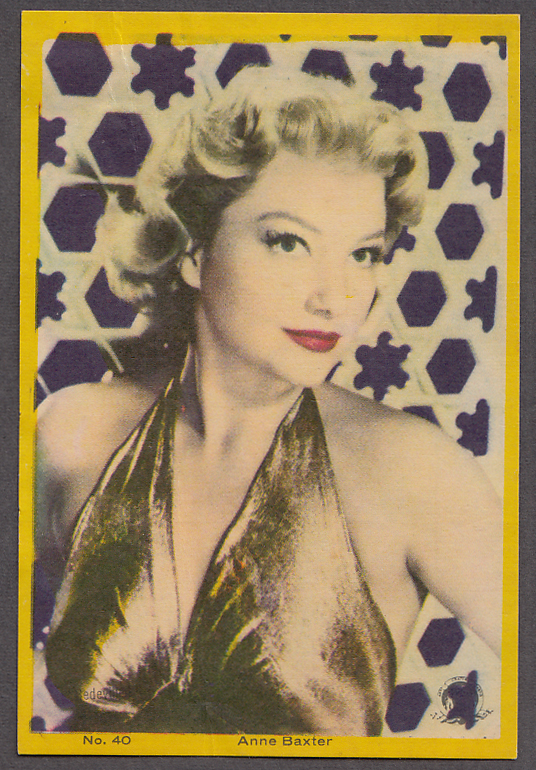 Image for Actress Anne Baxter 3x5" picture Argentina 1959