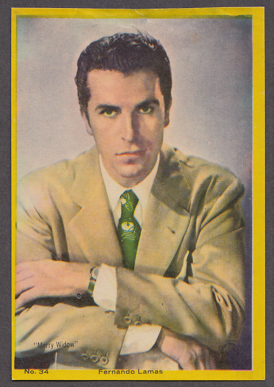 Image for Actor Fernando Lamas 3x5" picture Argentina 1959