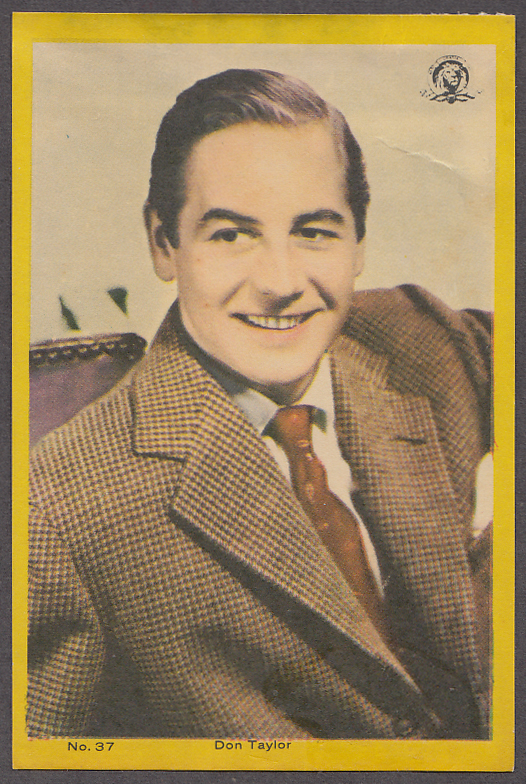 Image for Actor Don Taylor 3x5" picture Argentina 1959