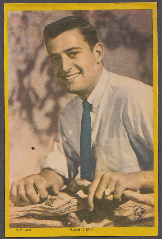 Image for Actor Robert Dix 3x5" picture Argentina 1959
