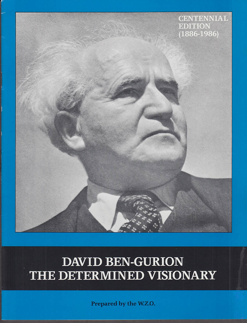 Image for David Ben-Gurion The Determined Visionary Centennial Brochure 1986