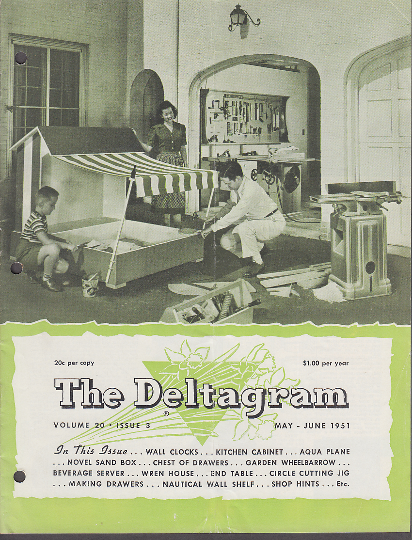 Image for Delta Power Tool DELTAGRAM 5-6 1951 Aquaplane Sand Box Wheelbarrow +