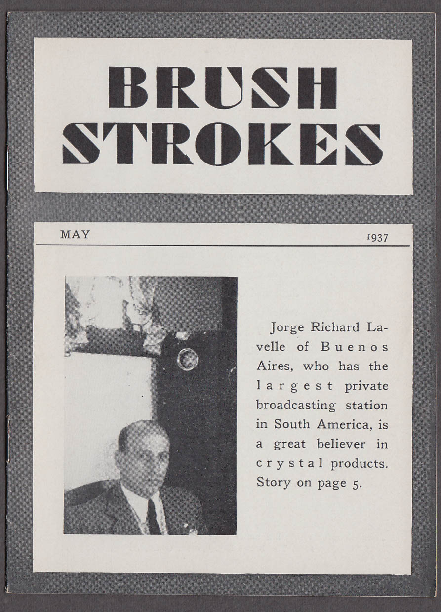 Image for BRUSH STROKES microphone maker magazine 5 1937 Jorge Lavelle Buenos Aires