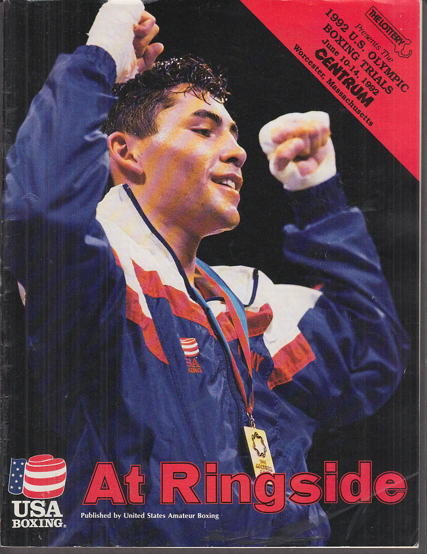 Image for 1992 US Olympic Boxing Trials Program Worcester MA 1992 de la Hoya Mosley