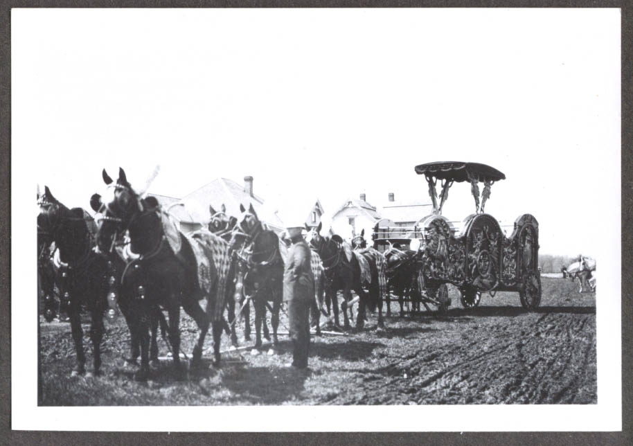 Image for 8-horse Tableau Hagenbeck & Wallace circus photo 1908