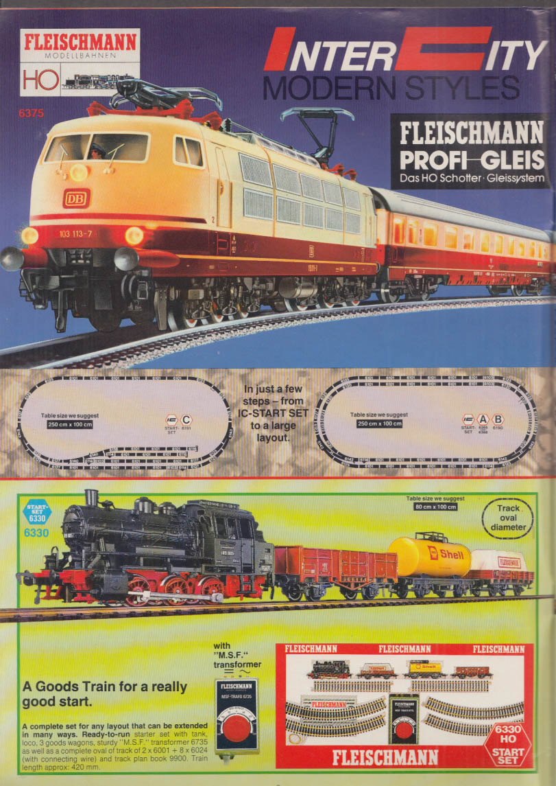 Fleischmann HO & N Gauge Electric Trains Catalog 19901991