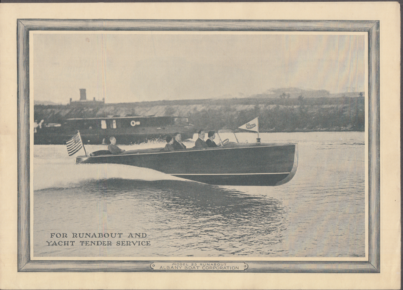 Image for Albany Boat Corporation Model 23 Runabout Yacht Tender sales folder 1920s