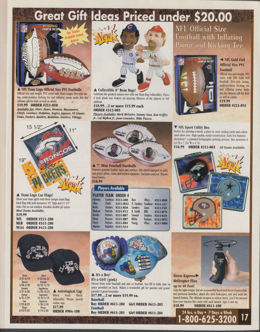 SPORTS SECTION Autographed Sports Memorabilia Catalog 1999 Mark McGwire