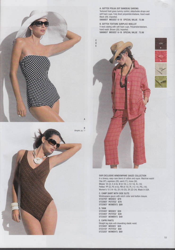 Bloomingdale's Women's Wear Ease into Summer Catalog 2006