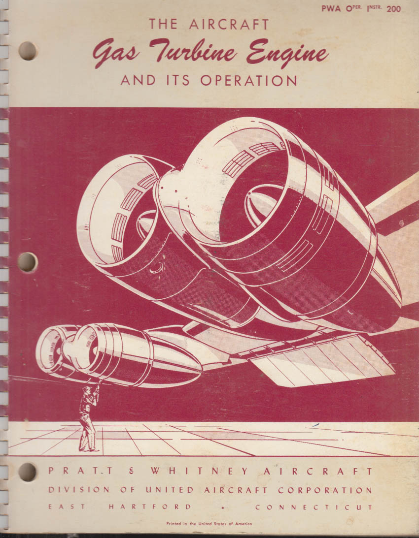 Image for Pratt & Whitney Aircraft Gas Turbine Engine & Its Operation Manual 1960