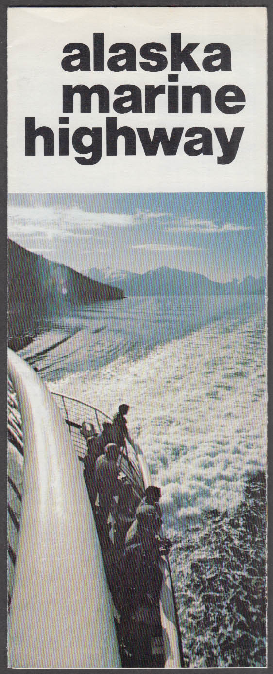 Image for Alaska State Ferries M V Wickersham cruise folder 1971