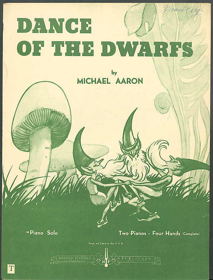 Image for Dance of the Dwarfs sheet music Michael Aaron 1928