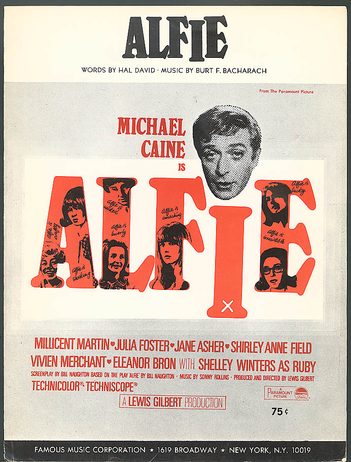 Image for Alfie Bacharach & David Michael Caine movie music 1966