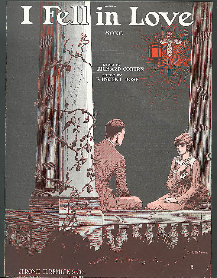 Image for I Fell in Love Coburn & Rose sheet music 1920