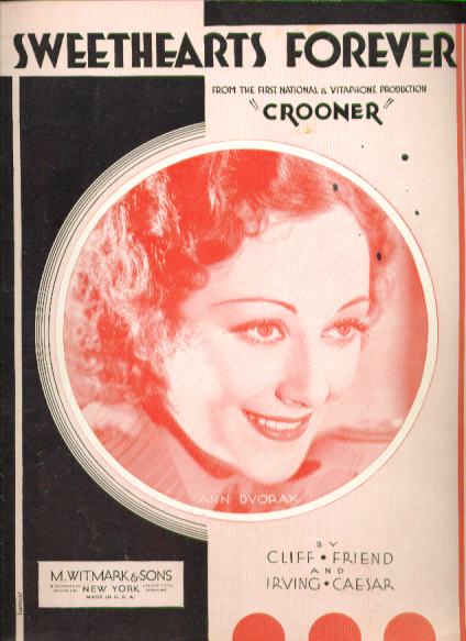 Image for Sweethearts Forever 1932 Sheet music